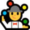 Man Juggling emoji on Microsoft